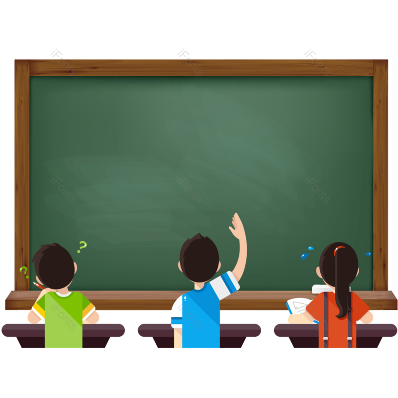 学习图片,教室元素,黑板PNG,开学季免抠素材